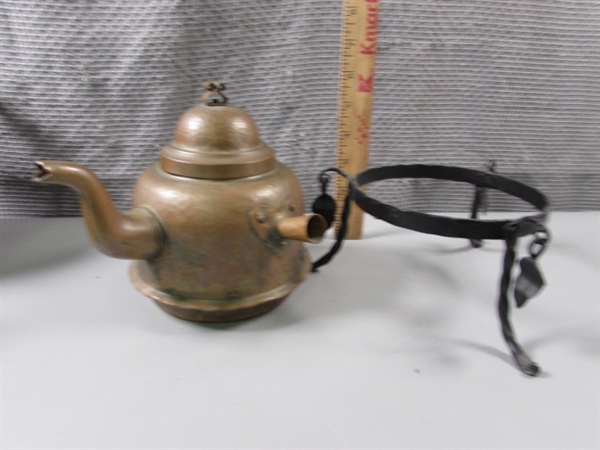 Copper Teapots and Mug