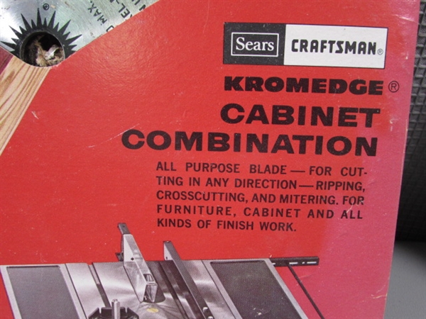 Craftsman 10 Blades and Sanding Wheel