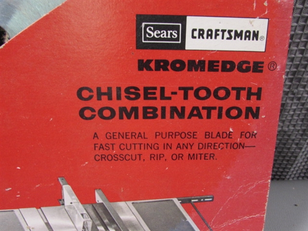 Craftsman 10 Blades and Sanding Wheel