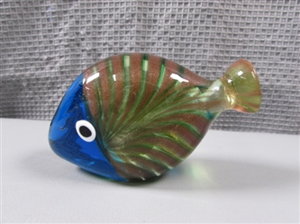 Murano Glass Fish Paperweight