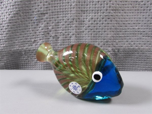 Murano Glass Fish Paperweight