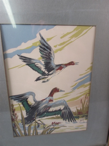 Original Oil Painting & Vintage Bird Picture