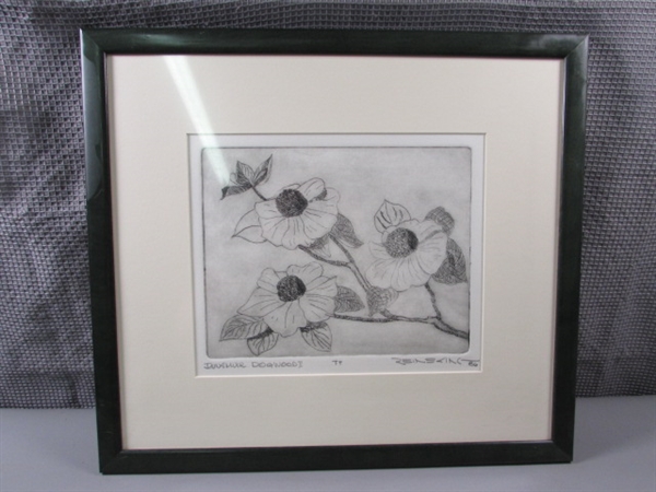 Signed, Matted , And Framed Original Artwork