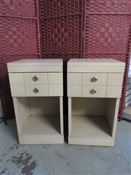 Pair of Vintage Nightstands with one Drawer