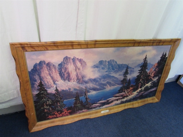 Large Framed Sierra Mist in a Beautiful Wood Frame