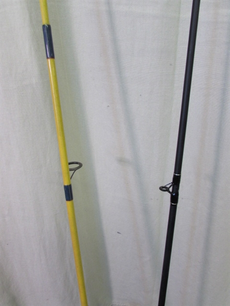 Fishing Rods Eagle Claw 6'6 & Shakespeare Contender 6'