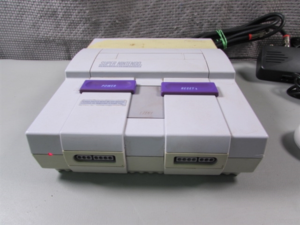 Super Nintendo System with Games and Extras