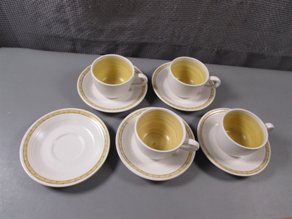 Vintage 25 Piece Set of Franciscan Earthenware in Hacienda Gold