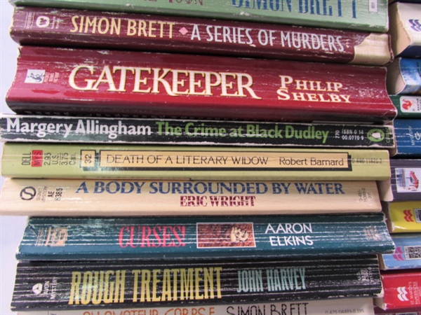 Books: Stephen King, Beaton, Simon Brett, etc.