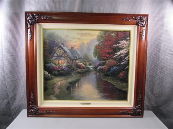 Thomas Kinkade LE Print W/COA A Quiet Evening