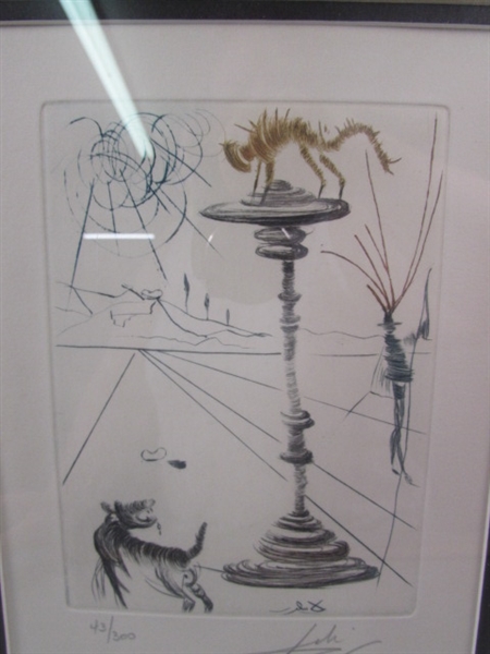 Salvador Dali Signed, Numbered, and Framed Original Etching Shakespeare Suite w/COA