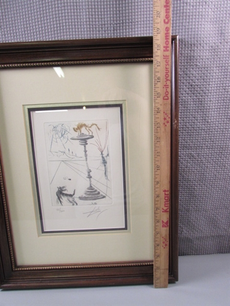 Salvador Dali Signed, Numbered, and Framed Original Etching Shakespeare Suite w/COA