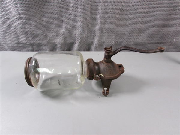 Antique Arcade Wall Mount Coffee Grinder