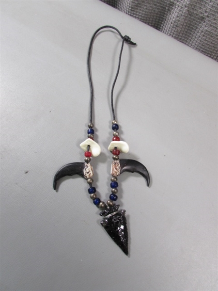 Fashion Jewelry- Blues & Greens and An Arrowhead Necklace