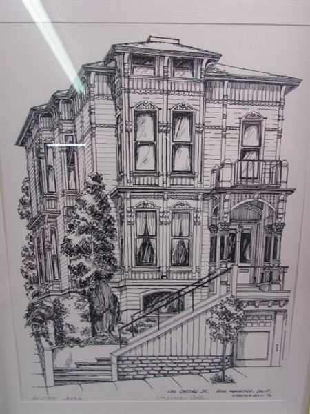 Virginia Celli 1972 San Francisco Victorian Prints and Smaller Pictures