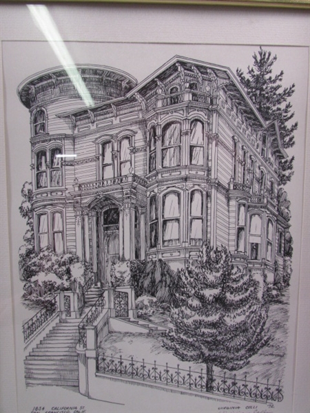 Virginia Celli 1972 San Francisco Victorian Prints and Smaller Pictures