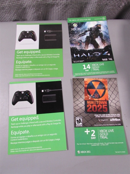 Xbox 360, Games, and Extras- 1 Xbox One Game