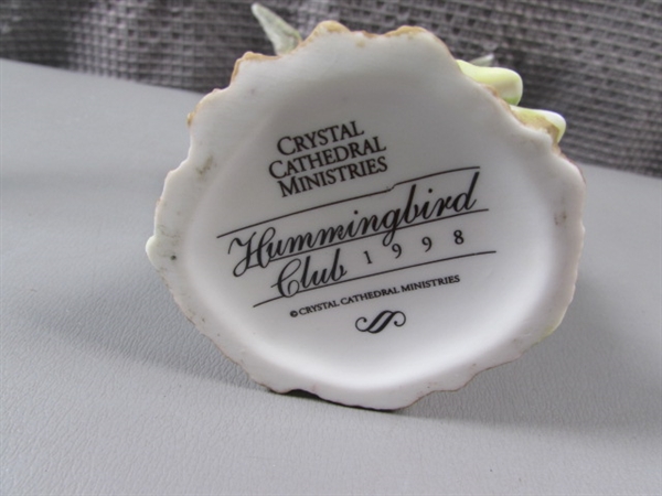 Vintage Kelvin's Ceramic Squirrels and Crystal Cathedral Ministries Hummingbirds