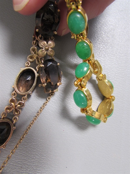 Fashion Jewelry in Gold Tones + Cloisonne