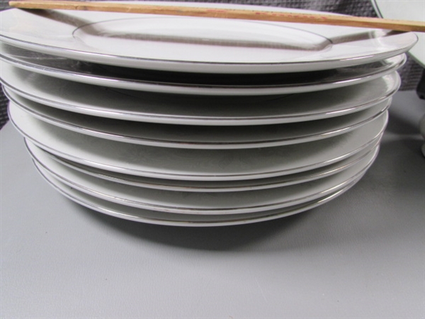 Fine Bone China Dish Set- 45 Pc Set