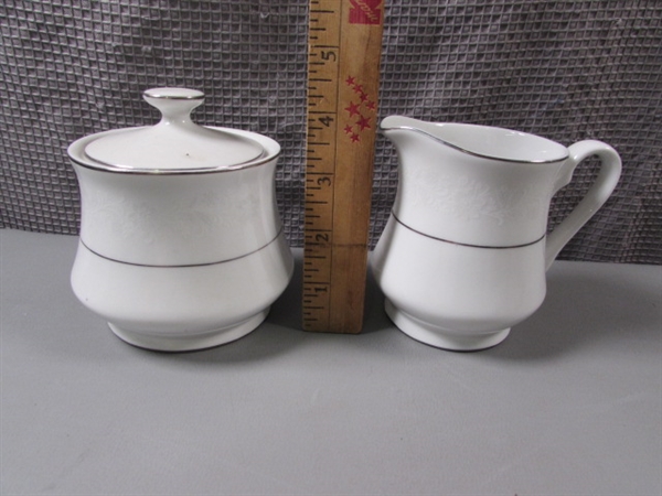 Fine Bone China Dish Set- 45 Pc Set