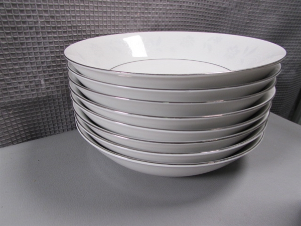 Fine Bone China Dish Set- 45 Pc Set