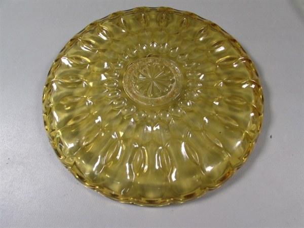 Vintage Amber Glass Dishes