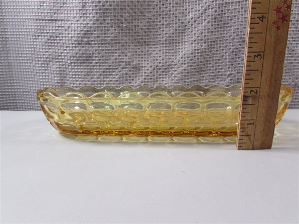 Vintage Amber Glass Dishes