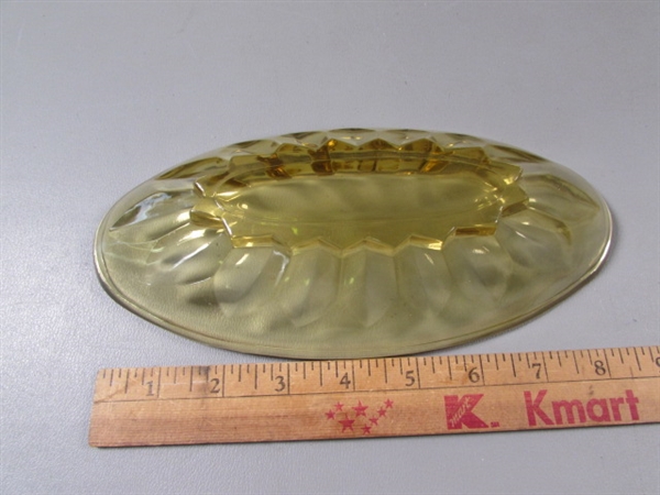 Vintage Amber Glass Dishes