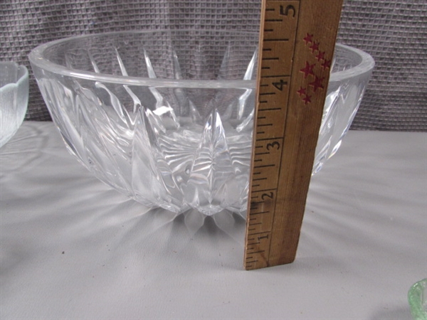 Assorted Glassware and Trinket Dishes