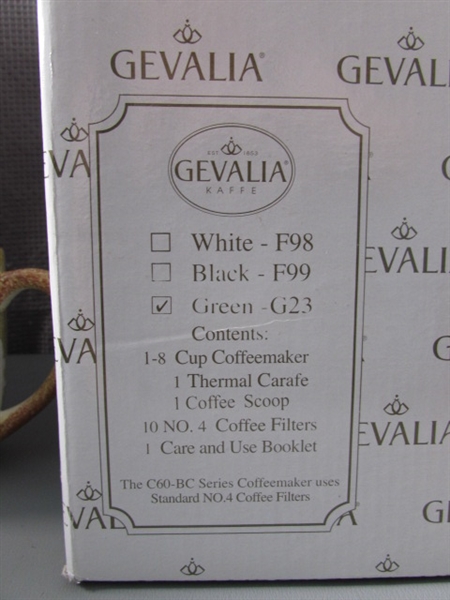 Gevalia 8 Cup Coffeemaker- New