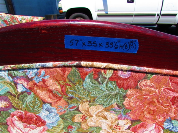 Vintage Floral Sectional Sofa