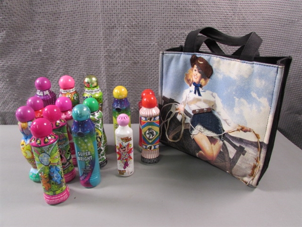 14 Bingo Markers & Cute Western Girl Bag.