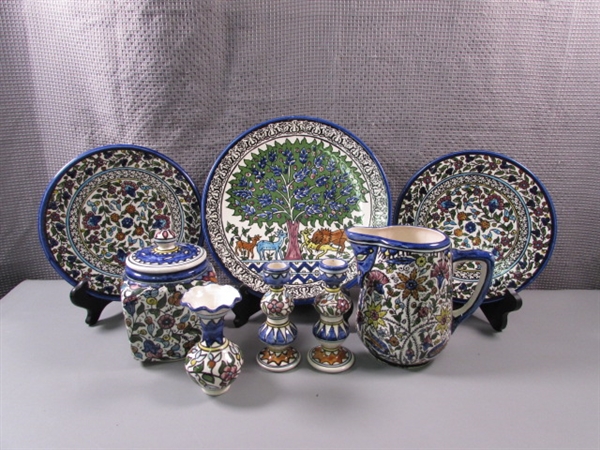 Beautiful Set of Ceramic Pottery from Israel