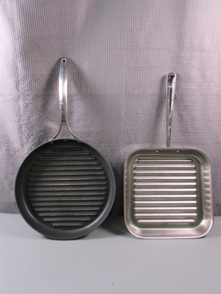 All-Clad Stainless Steel Griddle Pan & Calphalon Non-Stick