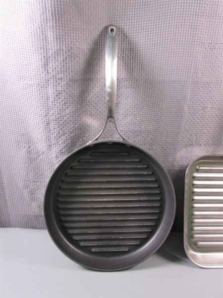 All-Clad Stainless Steel Griddle Pan & Calphalon Non-Stick