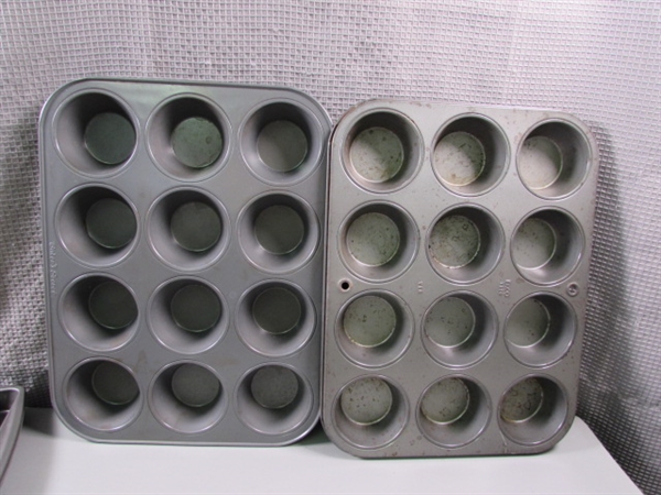 Muffin Tins, Cookie Sheets, and Baking Pans