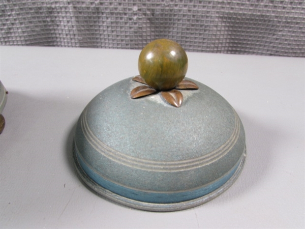 Antique Powder Makeup Music Box