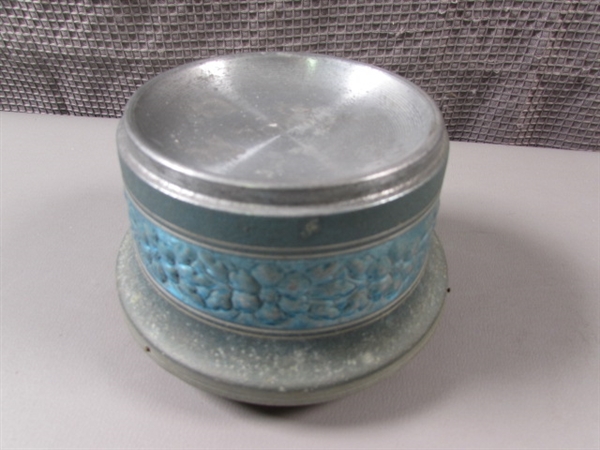 Antique Powder Makeup Music Box