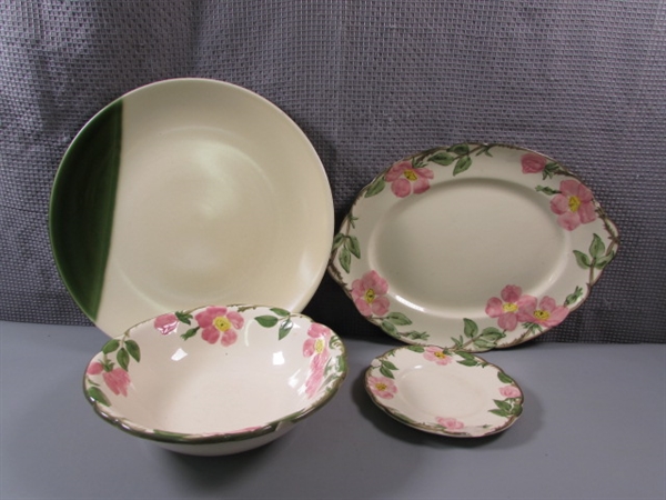 Vintage Franciscan Desert Rose and Asian Platter