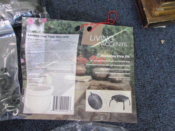 Living Accents Portable Fire Pit-New