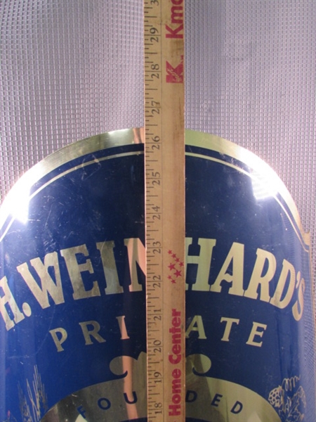 H. Weinhard's Metal Beer Sign.
