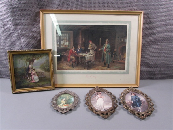 Vintage Victorian Pictures in Frames