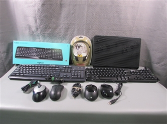 Computer Mice, Headphones, Keyboards, and Cooling Fan