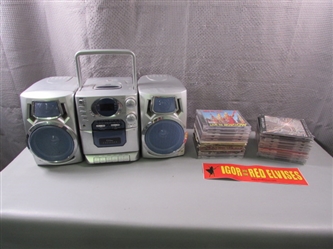 Durabrand CD/Cassette Player Radio W/CDs.