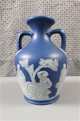 Antique England Wedgwood Cobalt Blue Portland Vase 4"