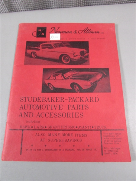 Books Studebaker- Truck Parts Catalog and Newman and Altman.