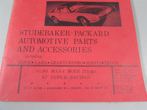 Books Studebaker- Truck Parts Catalog and Newman and Altman.