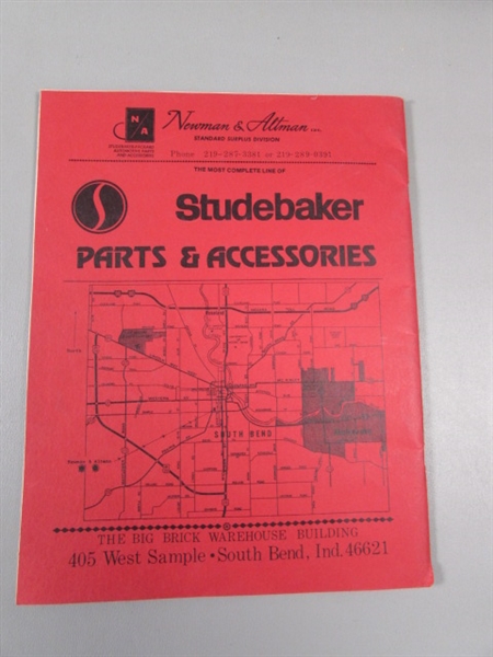 Books Studebaker- Truck Parts Catalog and Newman and Altman.