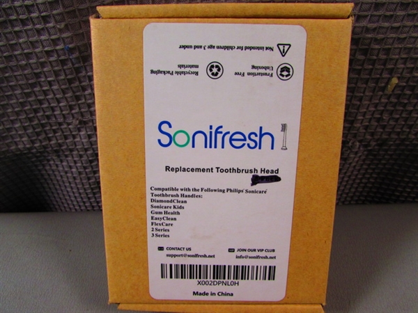 New-Sonifresh Replacement Toothbrush Heads 3 Pack